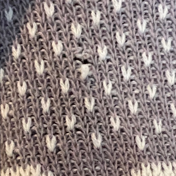 Lavender and White Patterned Sweater - Picture 5 of 5